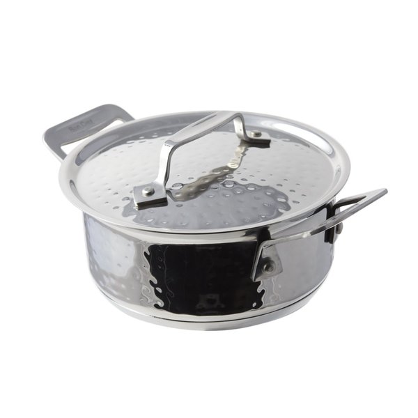 Bon Chef Cucina Pan W/Lid Hammered Finish  6 7/8" Dia X 3" H  /  40 Oz 60025HF